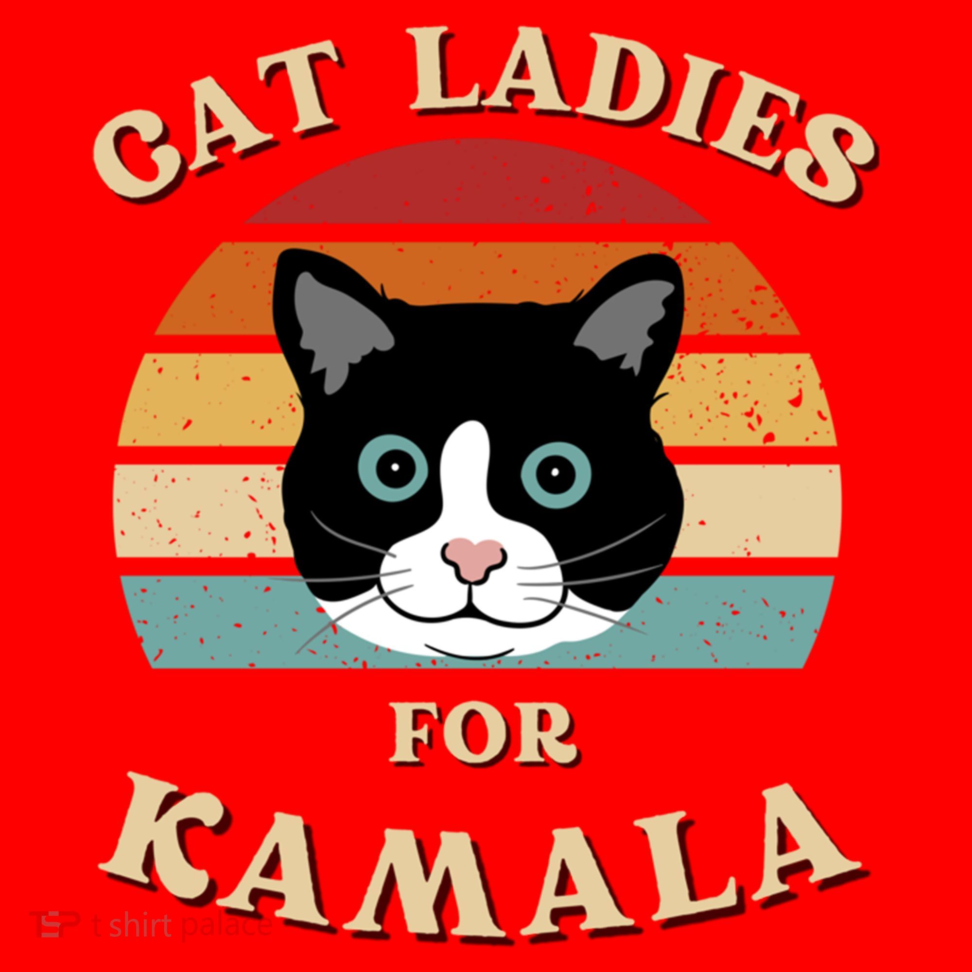 Cat Ladies For Kamala Harris Cool Gift Santa Hat