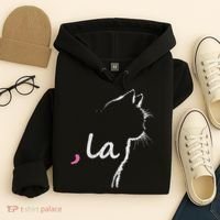 Cat Ladies For Kamala Harris For President 2024 Comma La Hoodie thumb 4