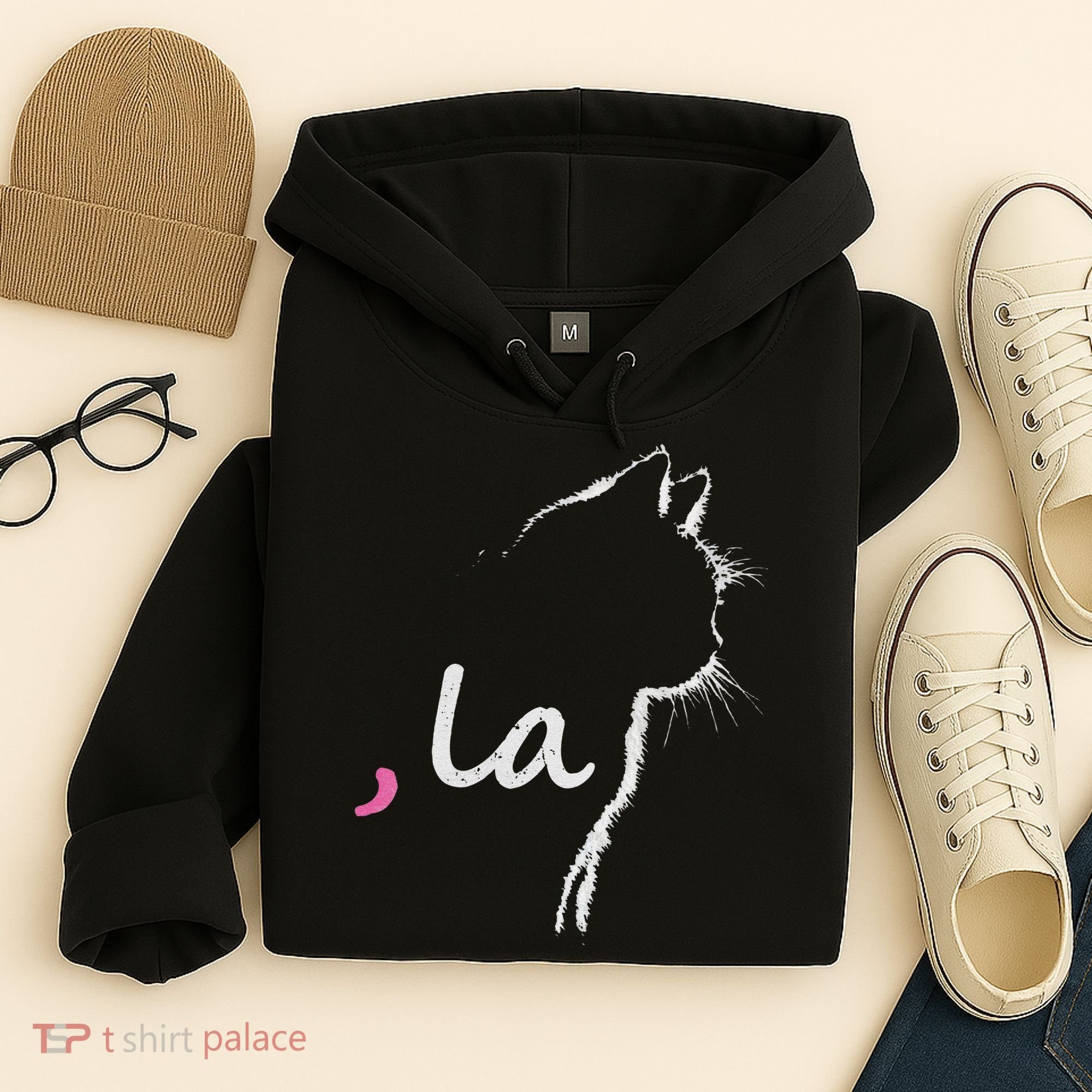 Cat Ladies For Kamala Harris For President 2024 Comma La Hoodie