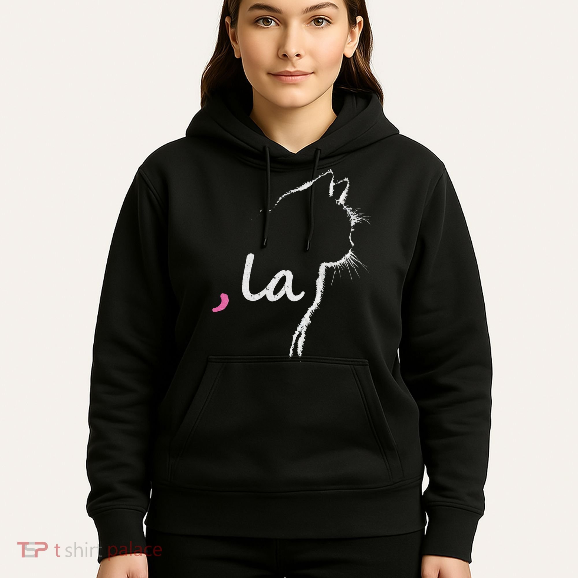Cat Ladies For Kamala Harris For President 2024 Comma La Hoodie