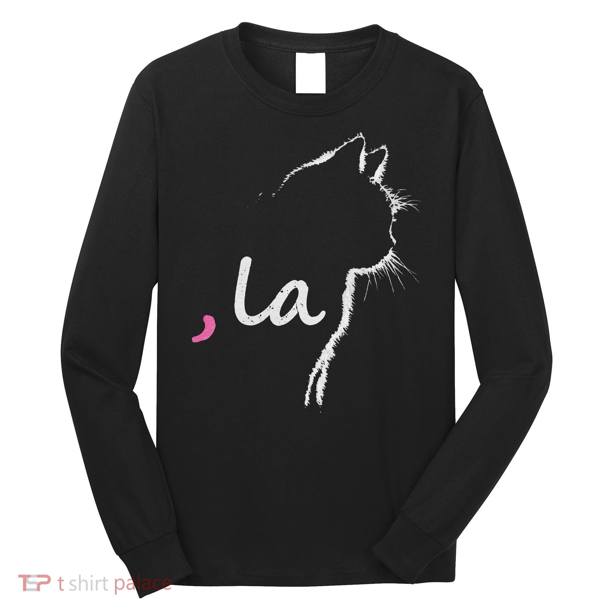 Cat Ladies For Kamala Harris For President 2024 Comma La Long Sleeve Shirt