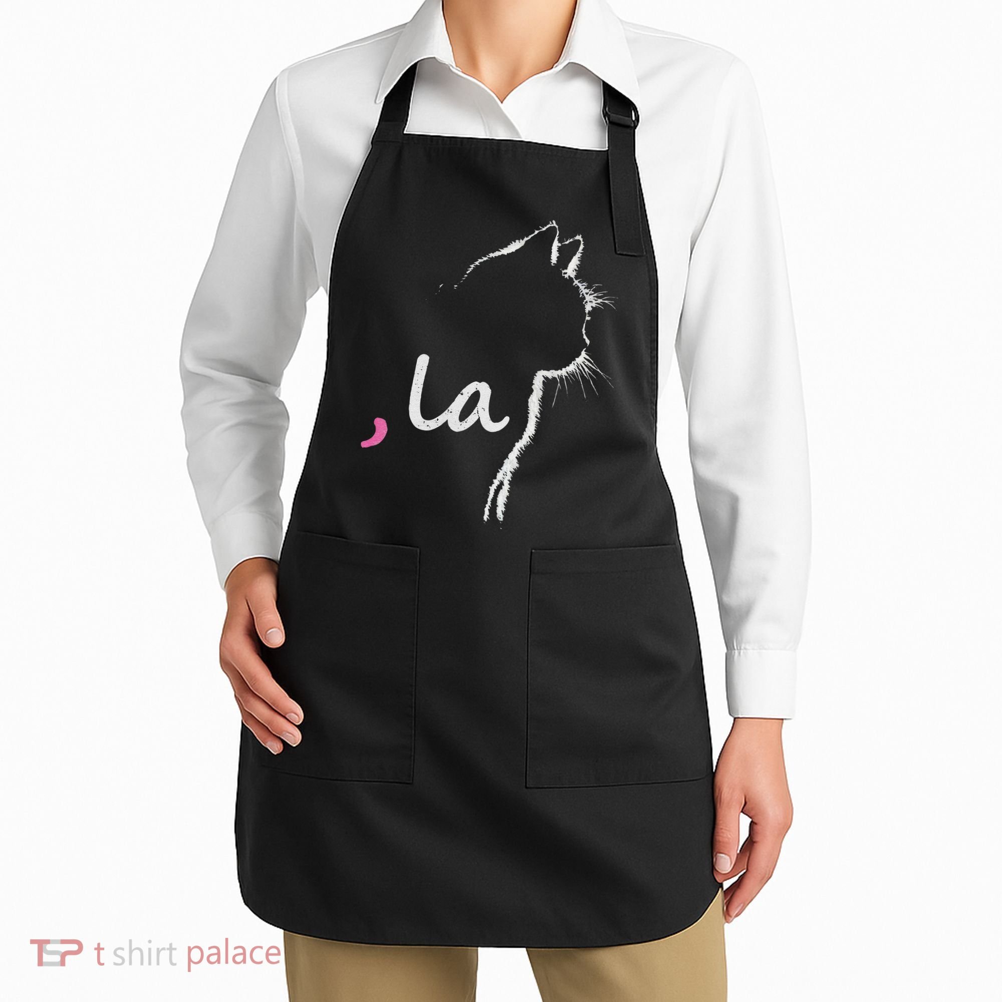 Cat Ladies For Kamala Harris For President 2024 Comma La Apron