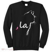 Cat Ladies For Kamala Harris For President 2024 Comma La Sweatshirt thumb 0