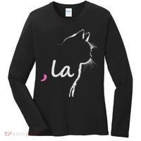 Cat Ladies For Kamala Harris For President 2024 Comma La Women's Long Sleeve Shirt thumb 0