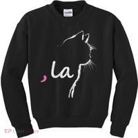 Cat Ladies For Kamala Harris For President 2024 Comma La Kids Sweatshirt thumb 0