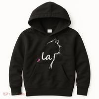 Cat Ladies For Kamala Harris For President 2024 Comma La Kids Hoodie thumb 0