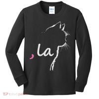 Cat Ladies For Kamala Harris For President 2024 Comma La Kids Long Sleeve Shirt thumb 0