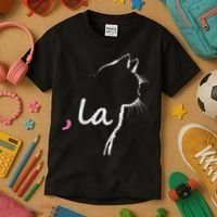 Cat Ladies For Kamala Harris For President 2024 Comma La Kids T-Shirt thumb 3