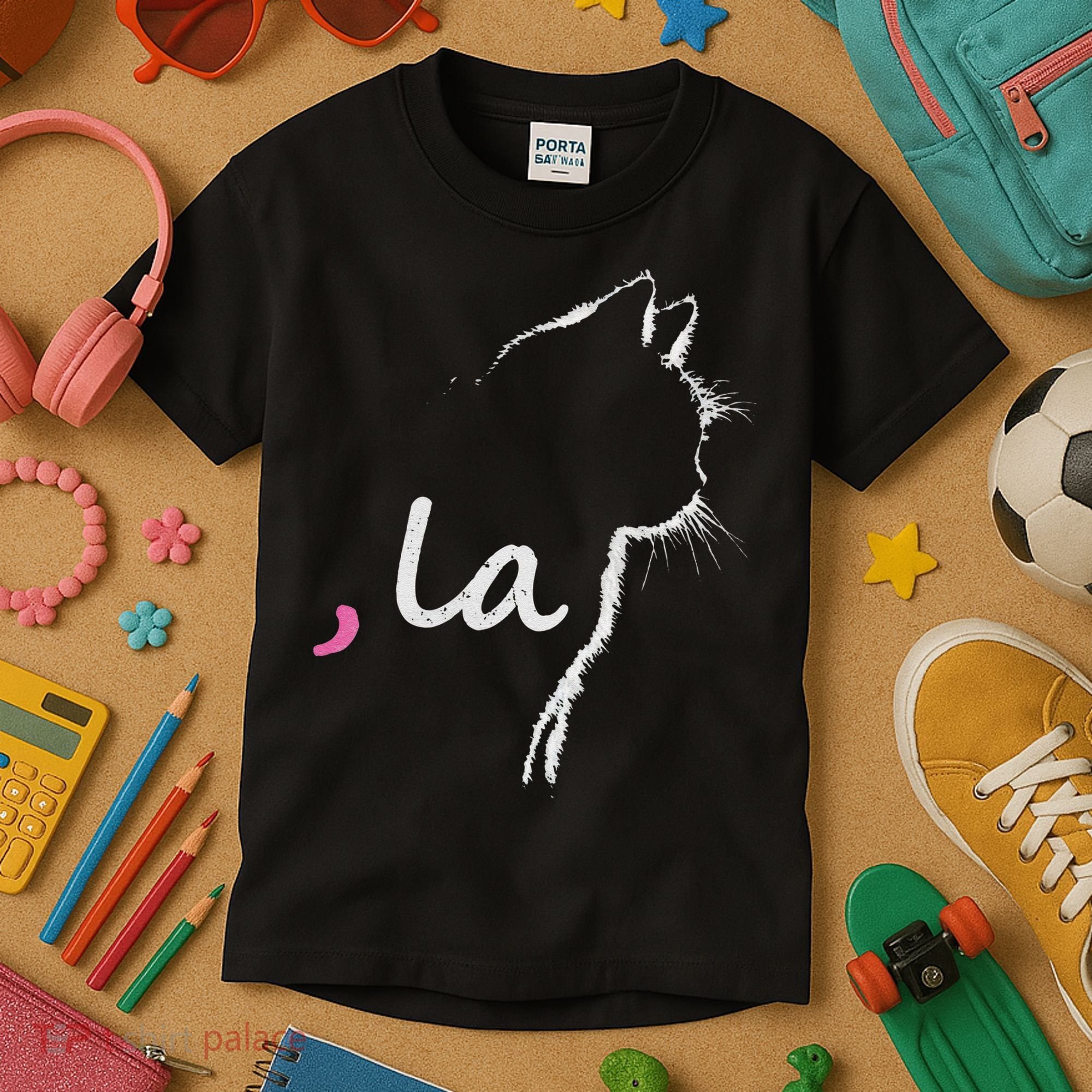 Cat Ladies For Kamala Harris For President 2024 Comma La Kids T-Shirt