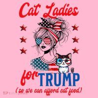 Cat Lady For Trump Funny Political Coaster thumb 2