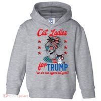 Cat Lady For Trump Funny Political Toddler Hoodie thumb 0