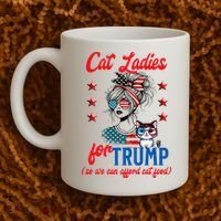Cat Lady For Trump Funny Political Coffee Mug thumb 2