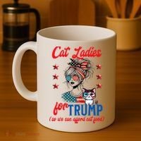 Cat Lady For Trump Funny Political Coffee Mug thumb 4