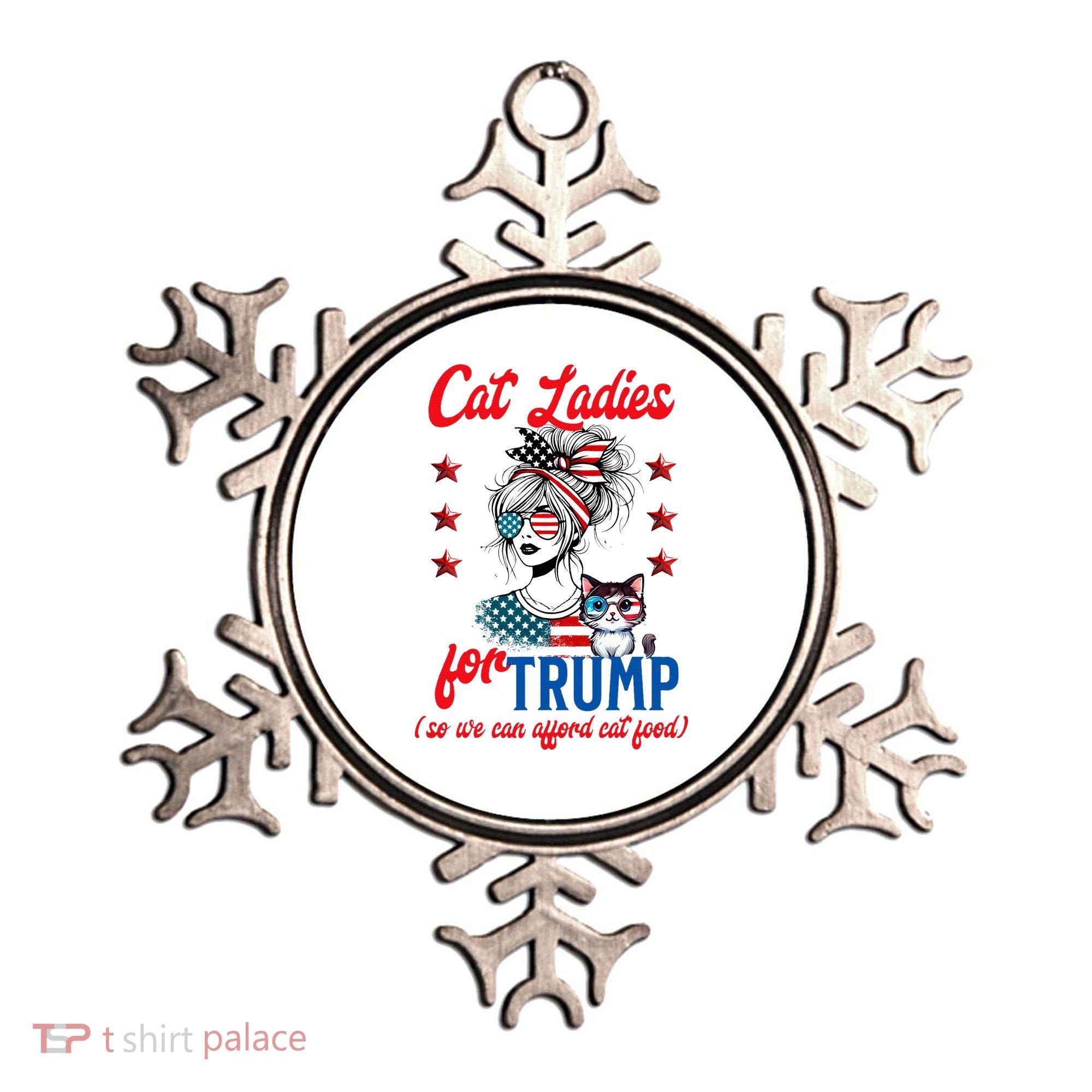 Cat Lady For Trump Funny Political Ornament