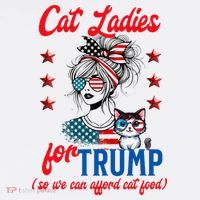 Cat Lady For Trump Funny Political Kids Sweatshirt thumb 2