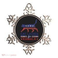 Cat Ladies For Kamala Funny Democrat Cat For Cat Lady Ornament thumb 0