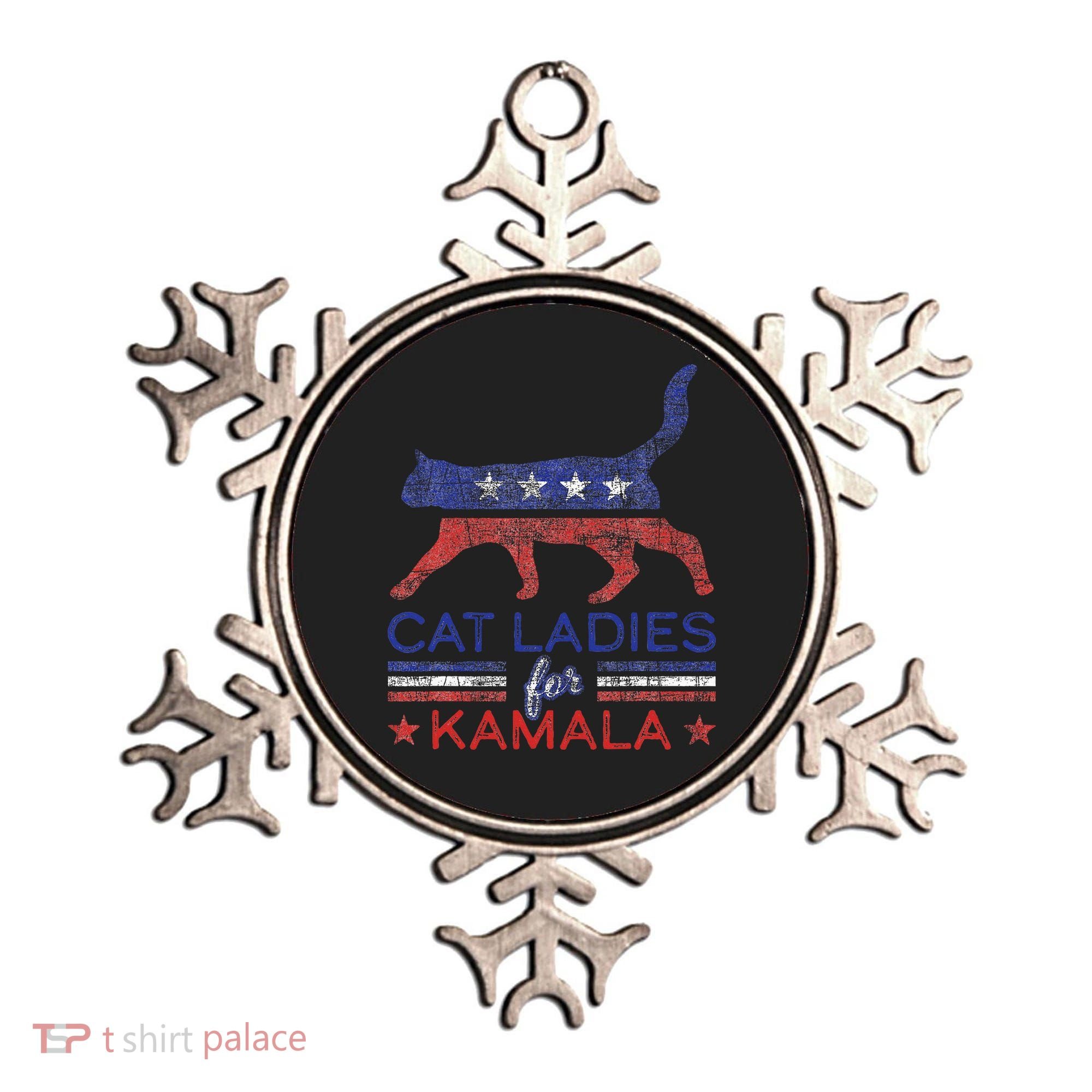 Cat Ladies For Kamala Funny Democrat Cat For Cat Lady Ornament