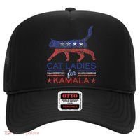 Cat Ladies For Kamala Funny Democrat Cat For Cat Lady Hat thumb 0