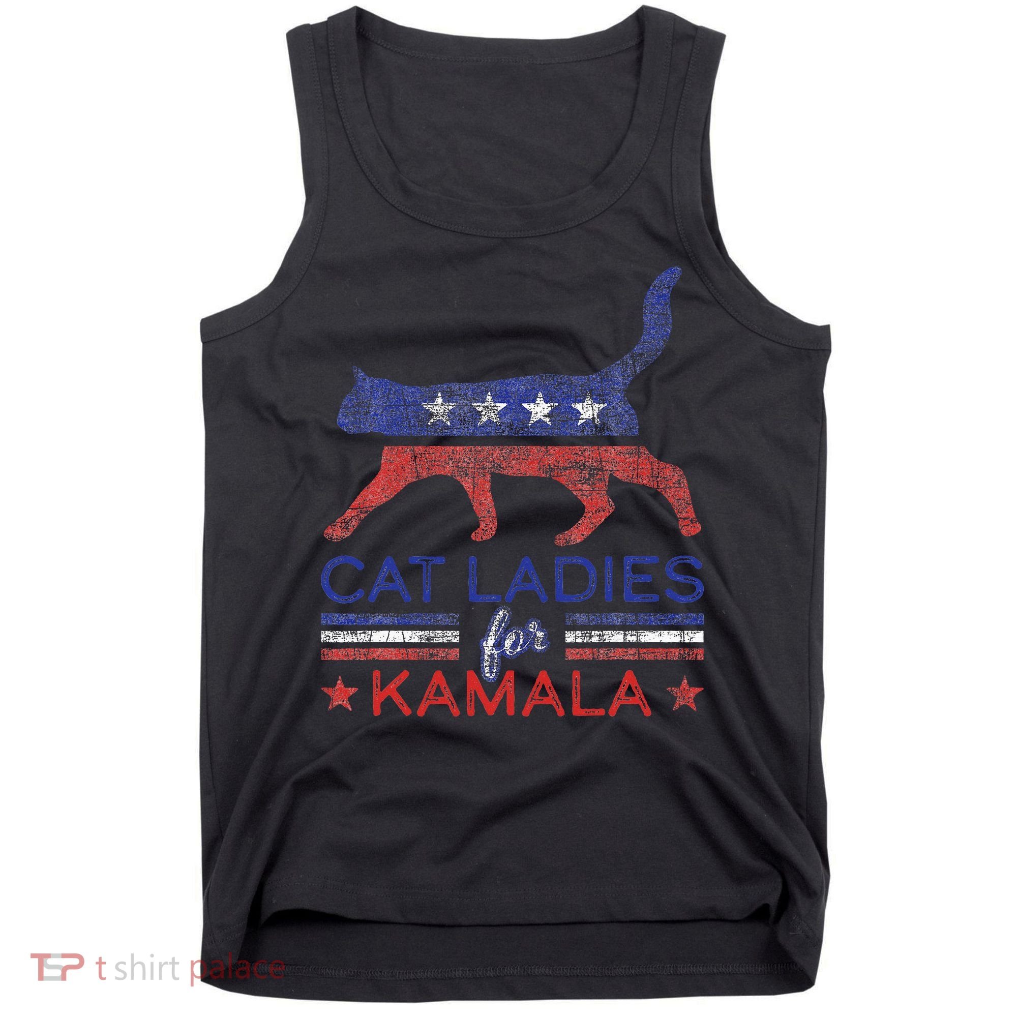 Cat Ladies For Kamala Funny Democrat Cat For Cat Lady Tank Top
