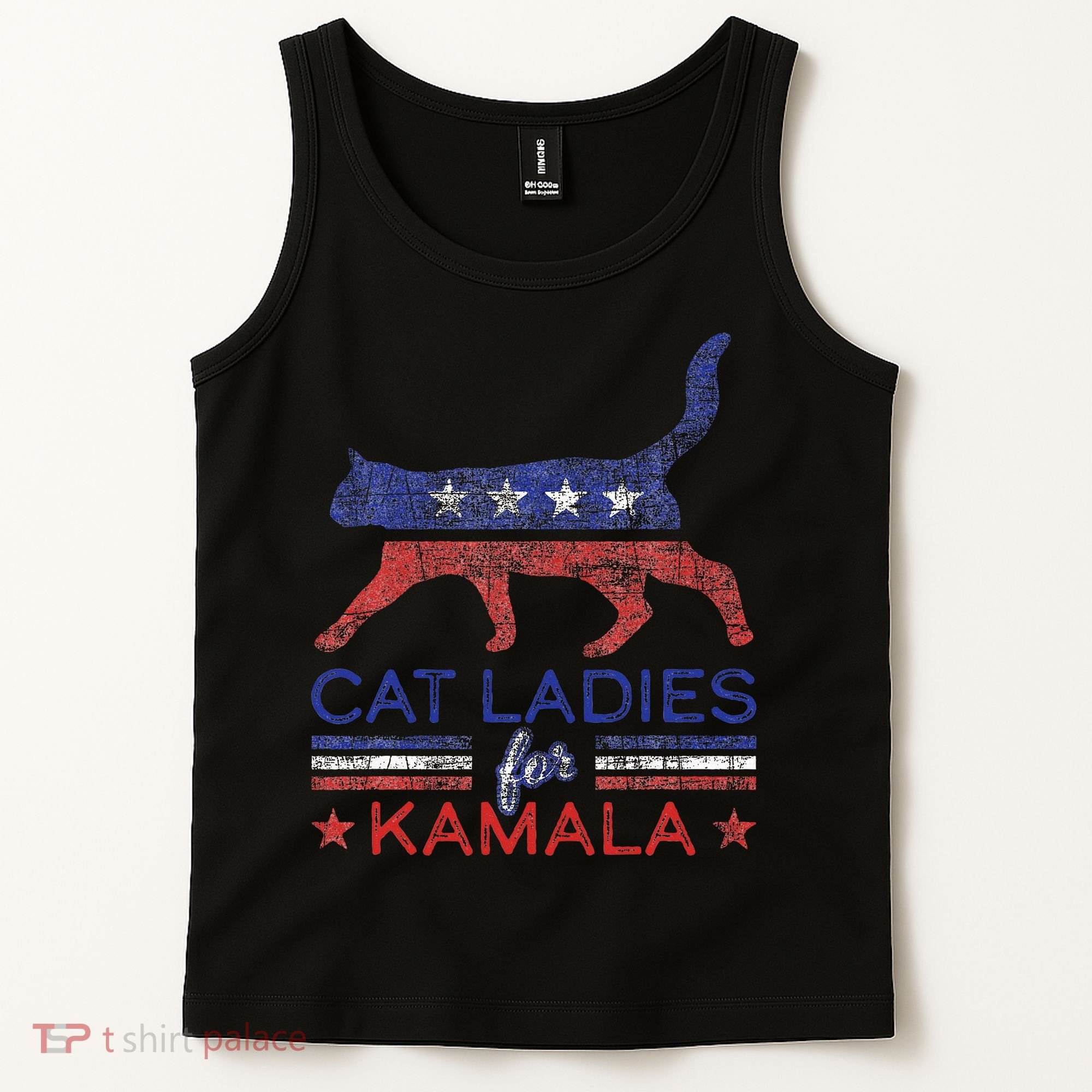 Cat Ladies For Kamala Funny Democrat Cat For Cat Lady Tank Top