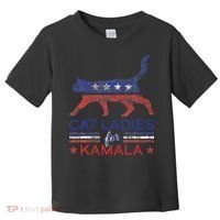 Cat Ladies For Kamala Funny Democrat Cat For Cat Lady Toddler T-Shirt thumb 0