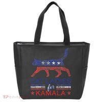 Cat Ladies For Kamala Funny Democrat Cat For Cat Lady Tote Bag thumb 0