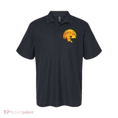 Chicken Lovers Funny Chicken And Moon Halloween Costume Polo