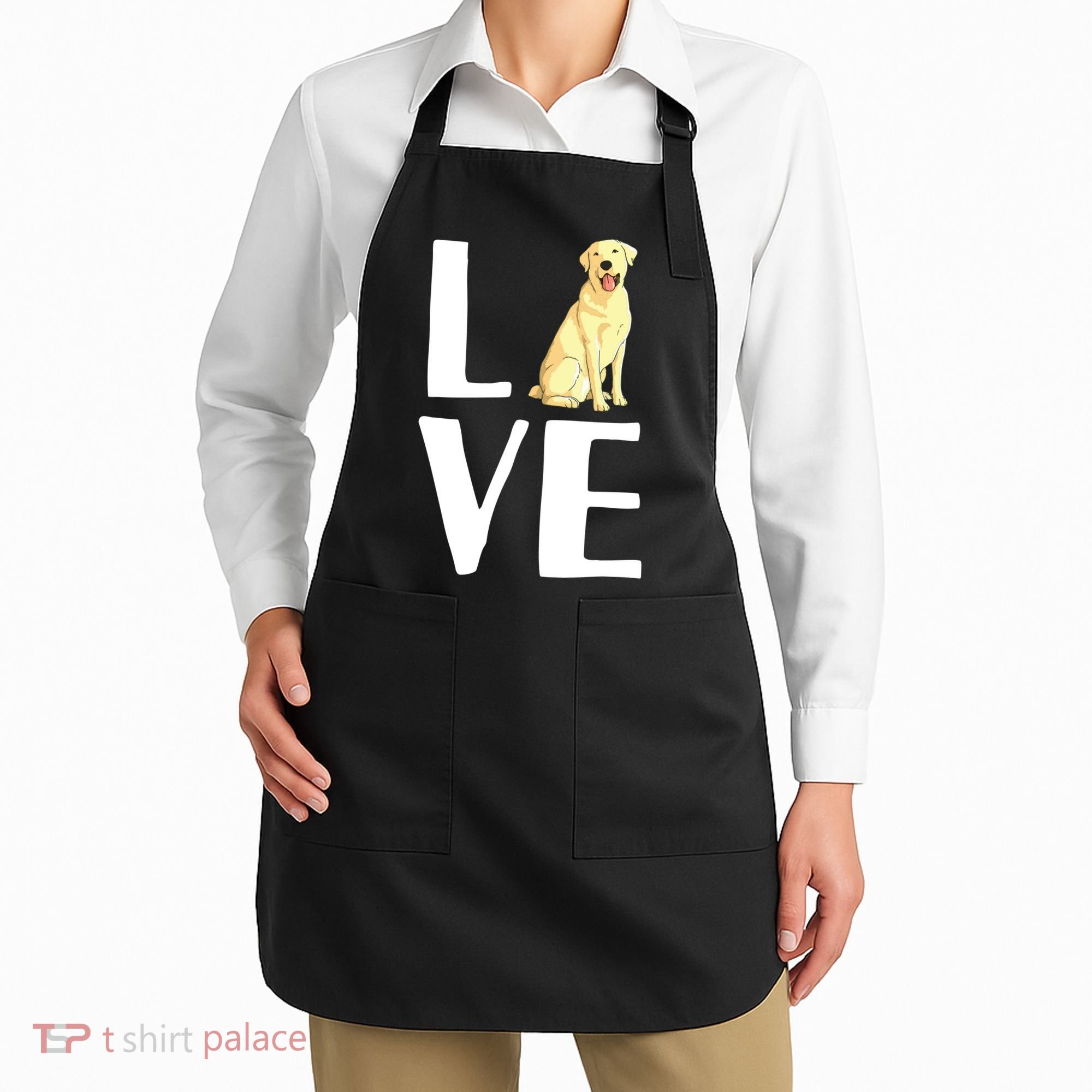 Cool Labrador For Men Women Yellow Lab Dog Lab Retriever Apron
