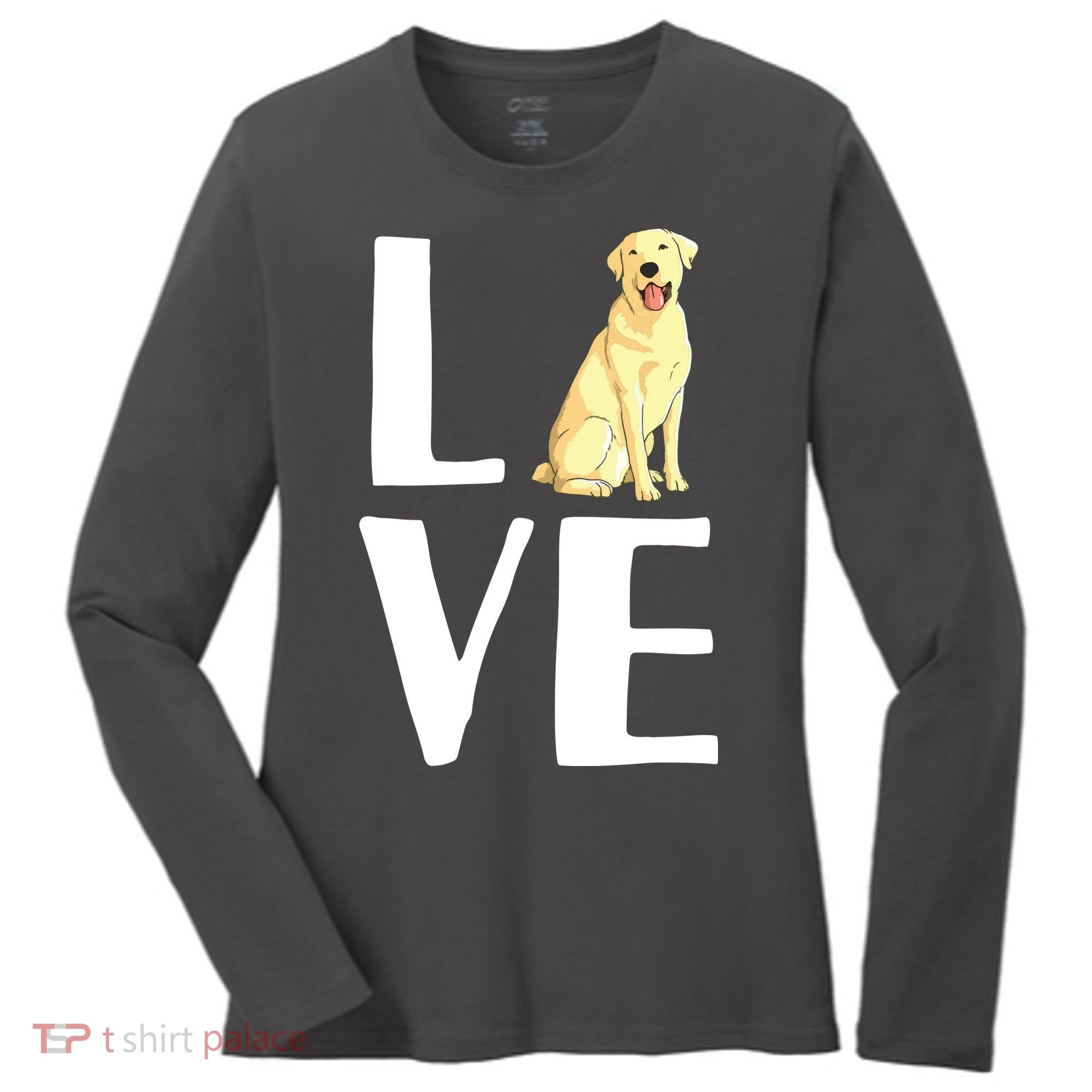Cool Labrador For Men Women Yellow Lab Dog Lab Retriever Women's Long Sleeve Shirt