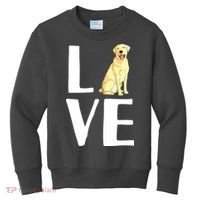 Cool Labrador For Men Women Yellow Lab Dog Lab Retriever Kids Sweatshirt thumb 0