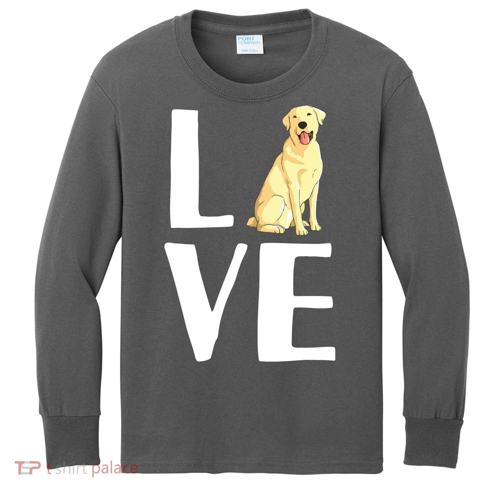 Cool Labrador For Men Women Yellow Lab Dog Lab Retriever Kids Long Sleeve Shirt