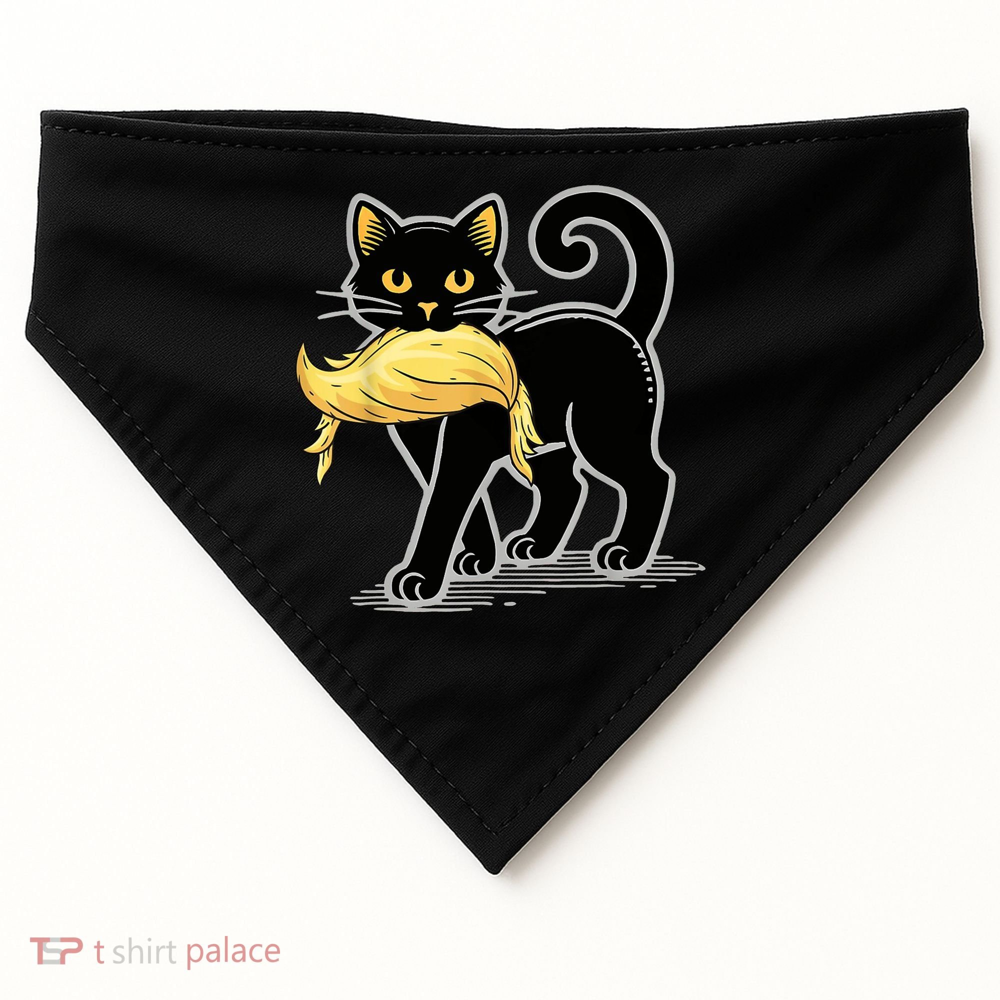 Cat Ladies For Kamala Harris Donald Trump 2024 USA-Made Doggie Bandana