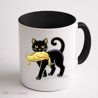 Cat Ladies For Kamala Harris Donald Trump 2024 Coffee Mug thumb 1