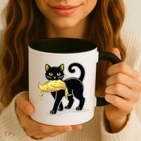 Cat Ladies For Kamala Harris Donald Trump 2024 Coffee Mug thumb 3