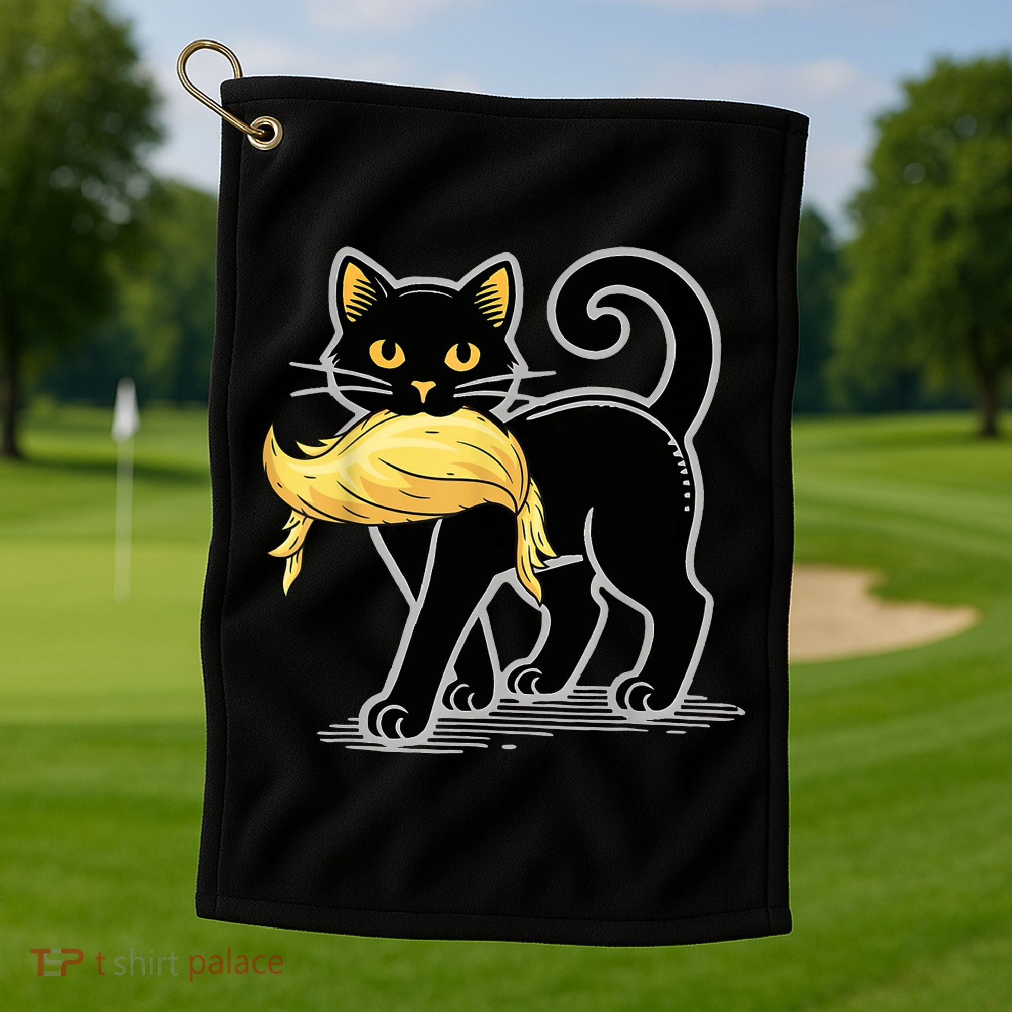 Cat Ladies For Kamala Harris Donald Trump 2024 Golf Towel