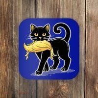 Cat Ladies For Kamala Harris Donald Trump 2024 Coaster thumb 0