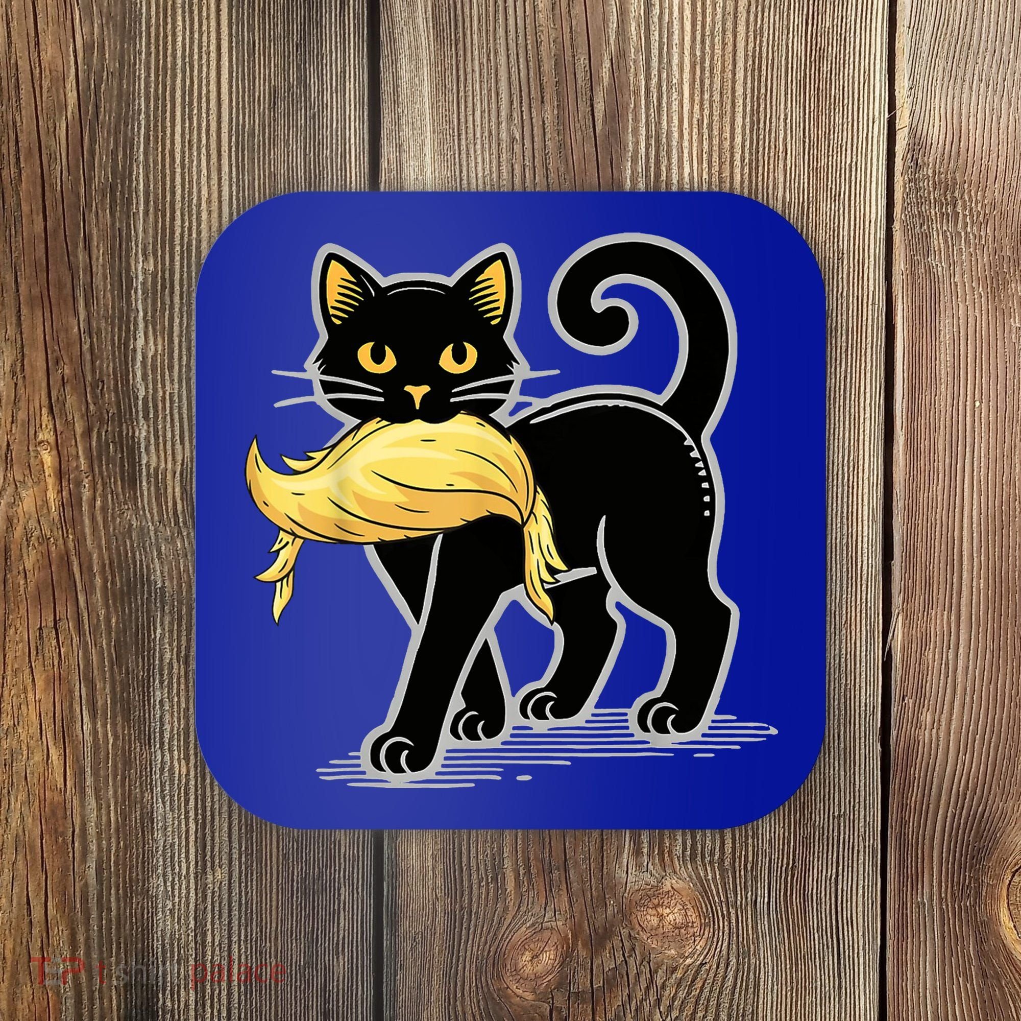 Cat Ladies For Kamala Harris Donald Trump 2024 Coaster