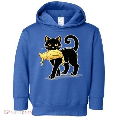 Cat Ladies For Kamala Harris Donald Trump 2024 Toddler Hoodie