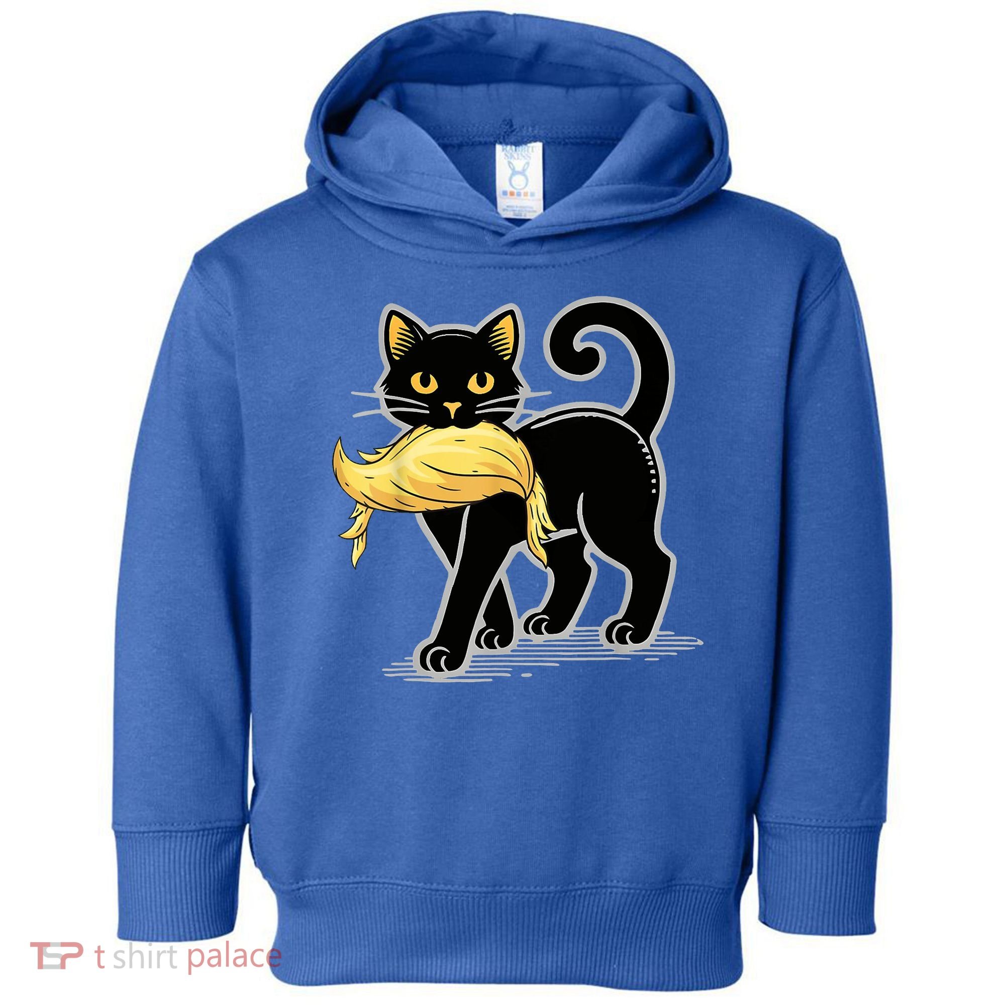 Cat Ladies For Kamala Harris Donald Trump 2024 Toddler Hoodie