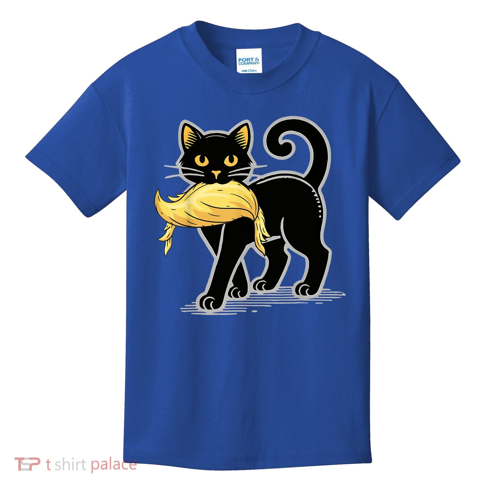 Cat Ladies For Kamala Harris Donald Trump 2024 Kids T-Shirt