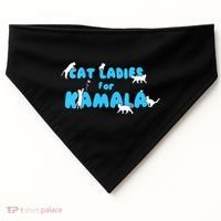 Cat Ladies For Kamala USA-Made Doggie Bandana thumb 0