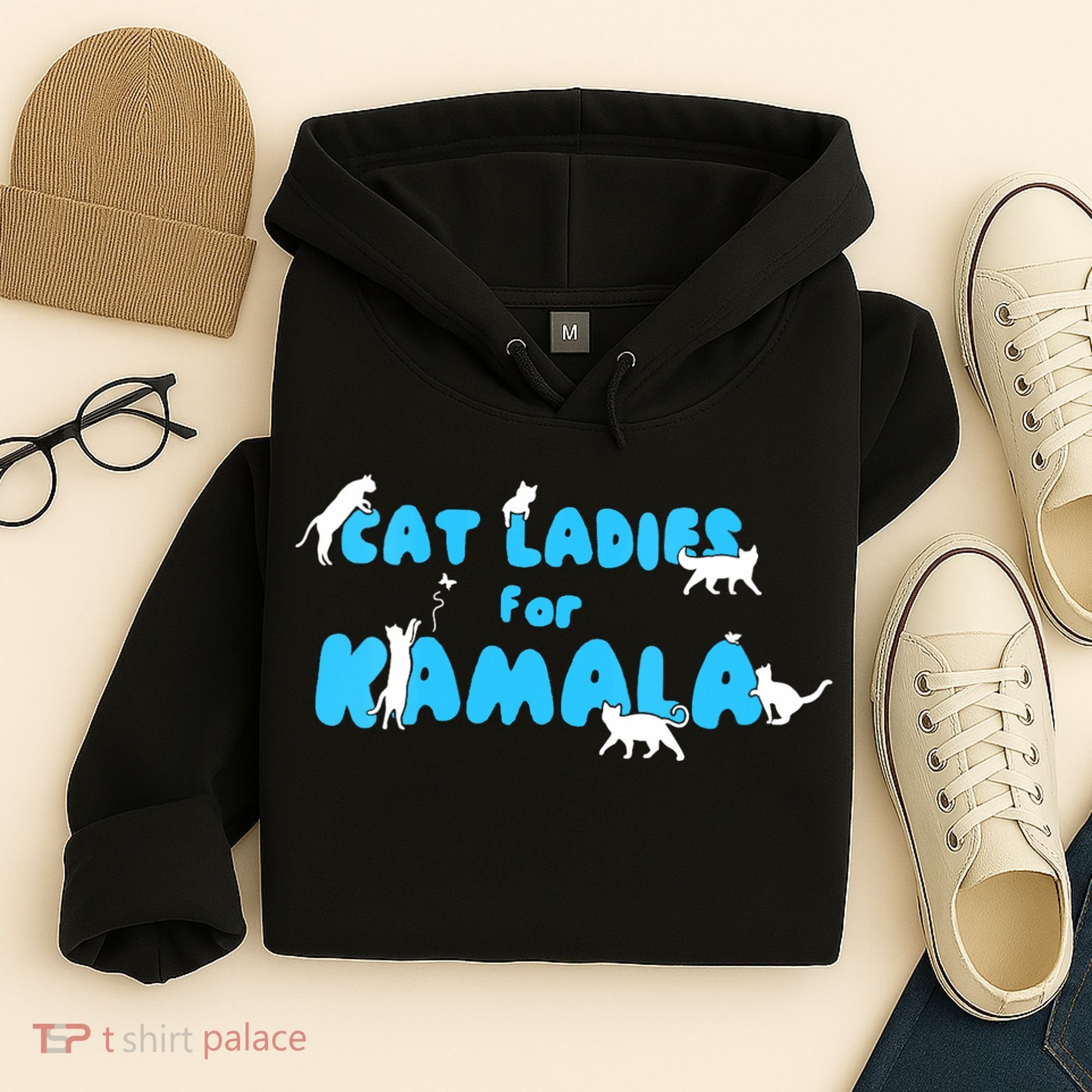 Cat Ladies For Kamala Hoodie