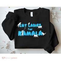 Cat Ladies For Kamala Sweatshirt thumb 2