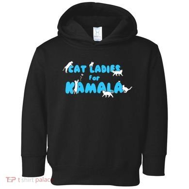 Cat Ladies For Kamala Toddler Hoodie
