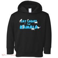 Cat Ladies For Kamala Toddler Hoodie thumb 0