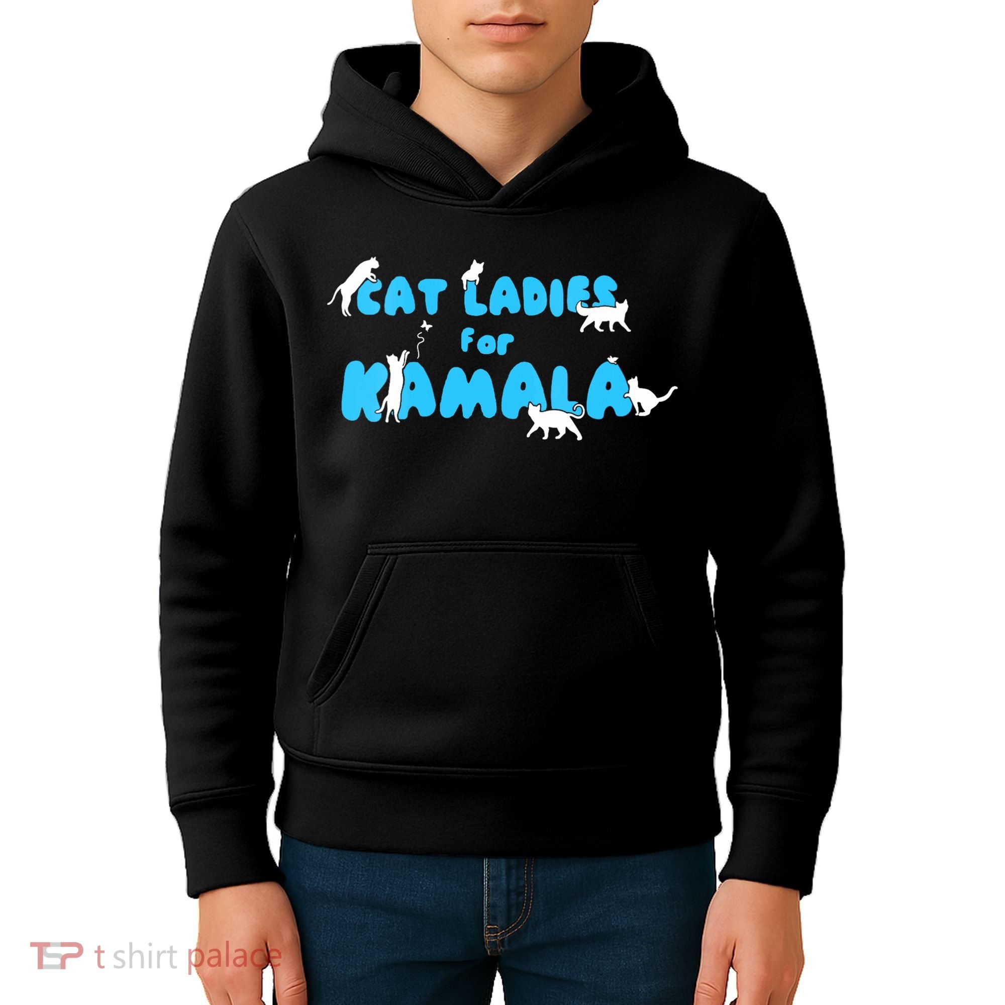 Cat Ladies For Kamala Kids Hoodie