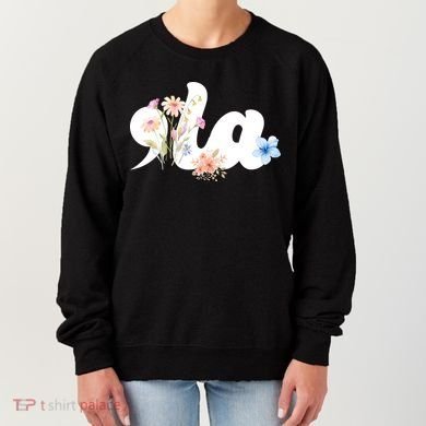 Comma La Floral Kamala Harris President 2024 Women's Sweatshirt