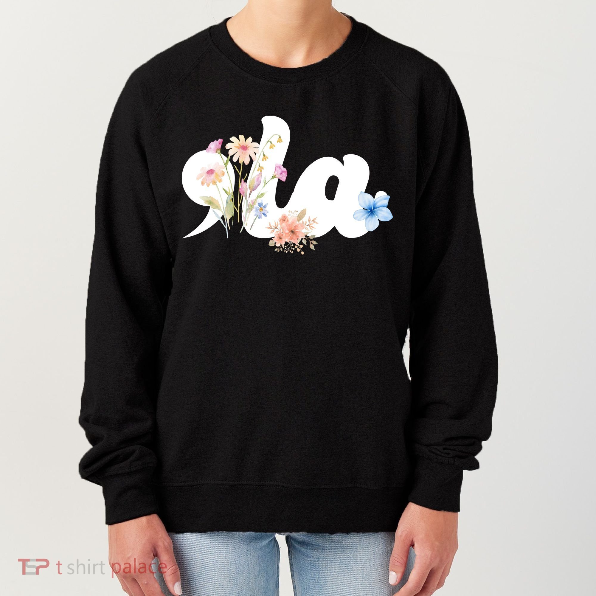 Comma La Floral Kamala Harris President 2024 Women's Sweatshirt