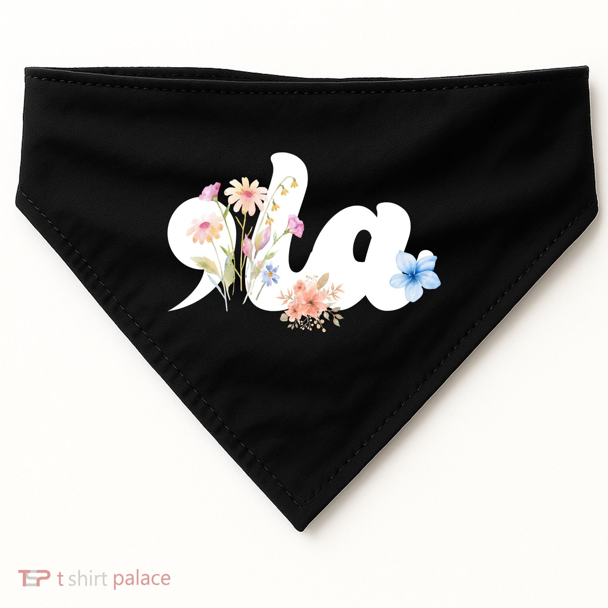 Comma La Floral Kamala Harris President 2024 USA-Made Doggie Bandana