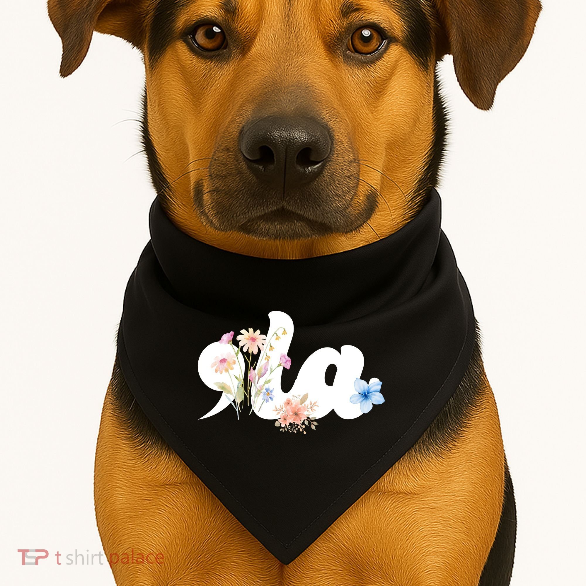 Comma La Floral Kamala Harris President 2024 USA-Made Doggie Bandana
